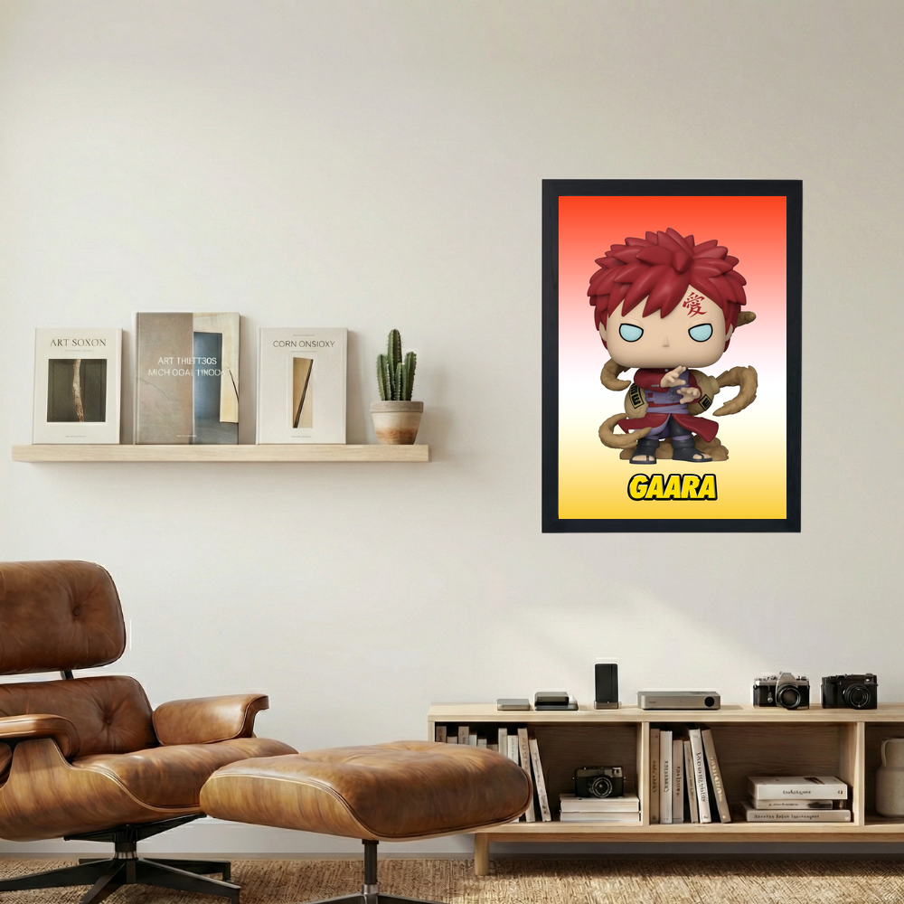 Naruto 'Gaara Funko' Poster - Mockup 1