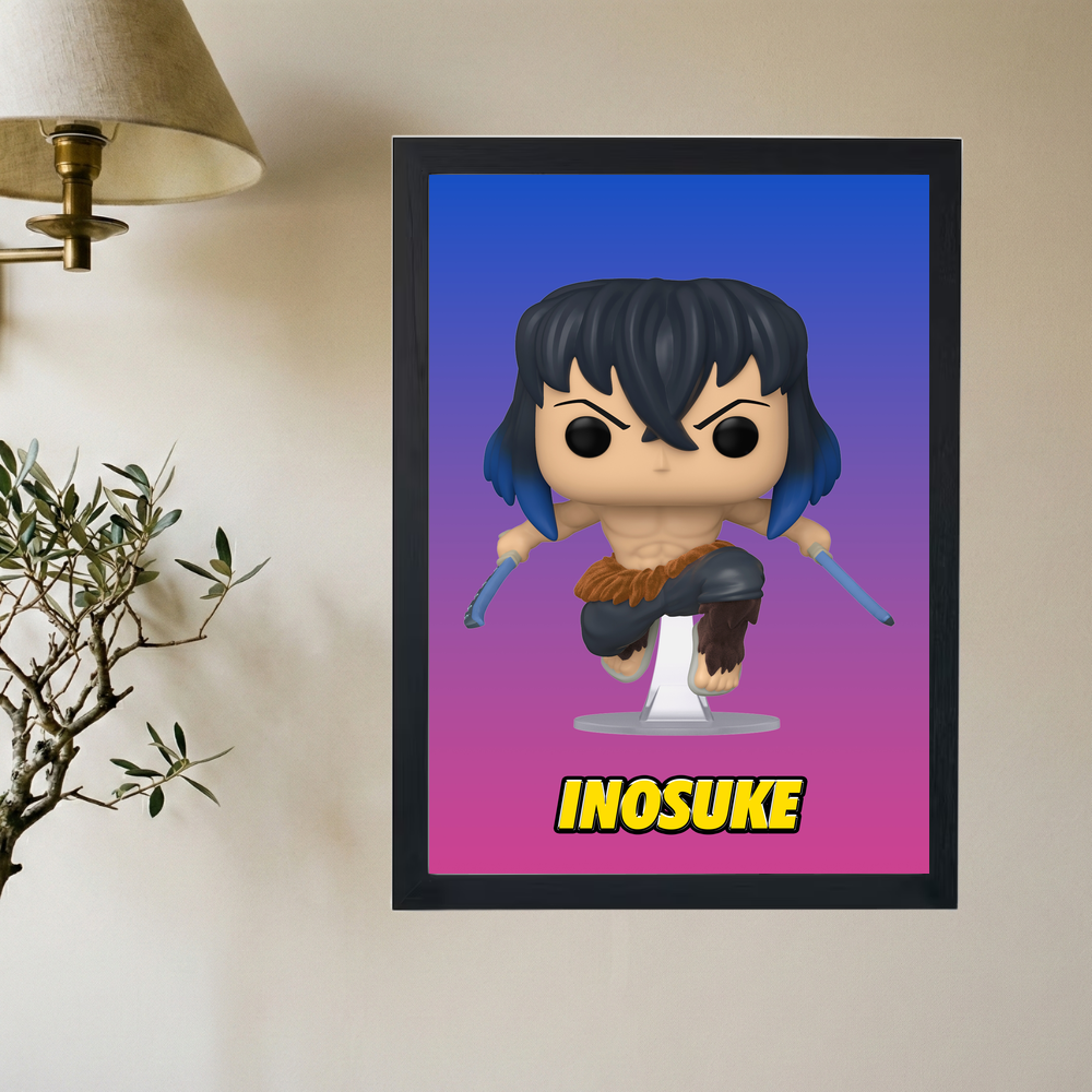 Demon Slayer x Inosuke Funko Poster - Mockup 2
