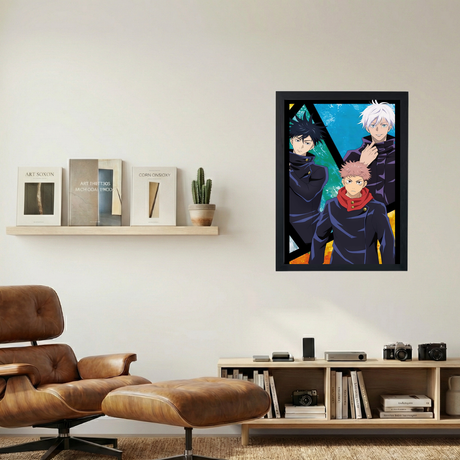 Jujutsu Kaisen 'Trio' Poster V2 - Mockup 1