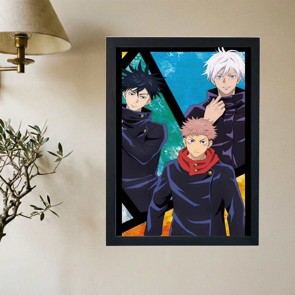 Jujutsu Kaisen 'Trio' Poster V2 - Mockup 2