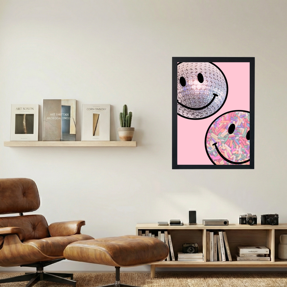 Disco Smiley Poster - Mockup 1