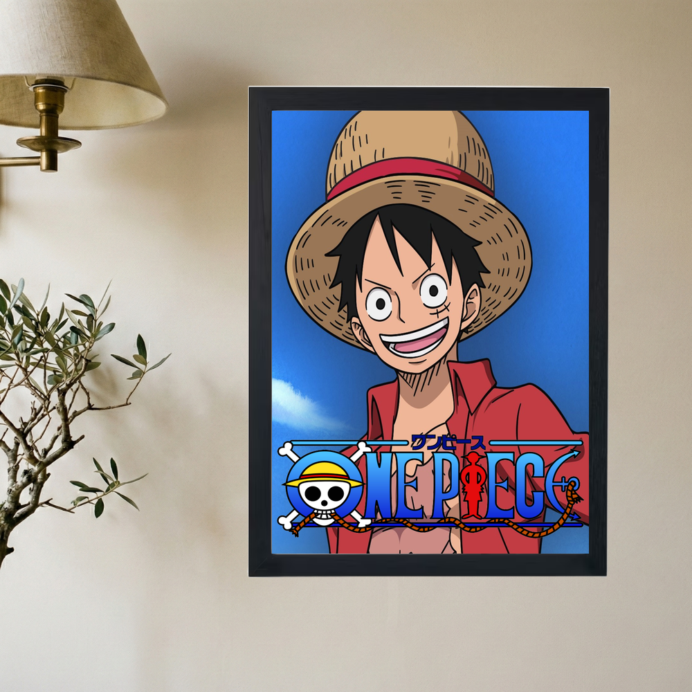 One Piece x Luffy Poster - Mockup 2