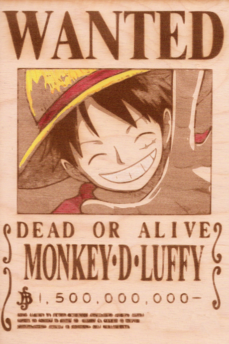 One Piece x Luffy 'Most Wanted' Poster
