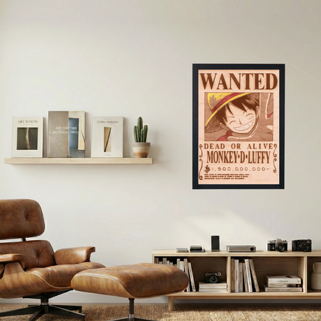 One Piece x Luffy 'Most Wanted' Poster - Mockup 1