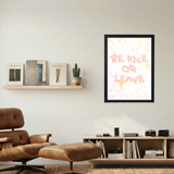 Be Nice Or Leave' Poster - Mockup 1