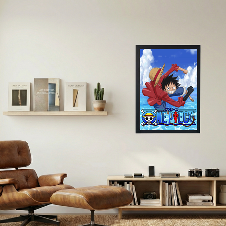 One Piece 'Luffy Vibes' Poster - Mockup 1