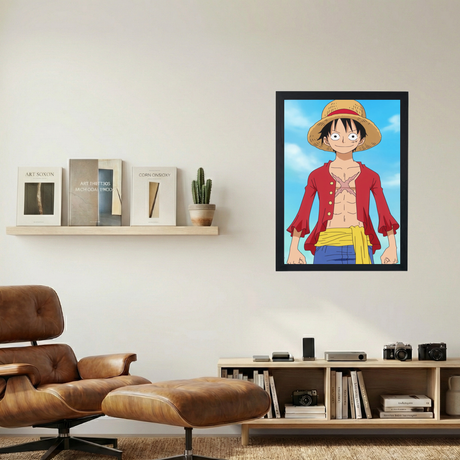 One Piece x Luffy 'X' Poster - Mockup 1