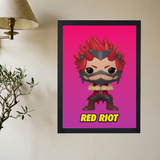 My Hero Academia x Red Riot Funko Poster - Mockup 2