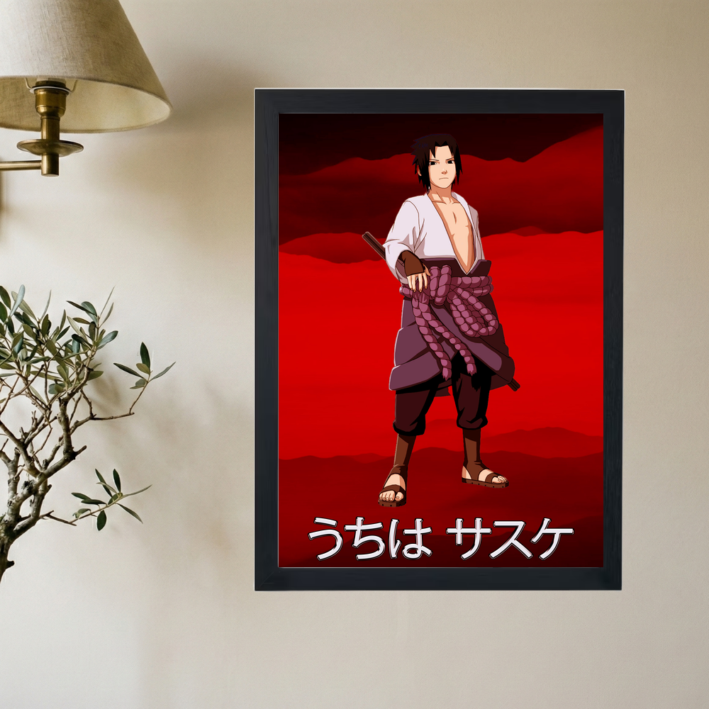 Sasuke 'Red' Poster - Mockup 2