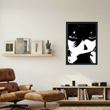 Sasuke B&W Poster - Mockup 1