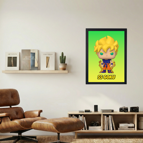 Dragon Ball Z x SS Goku Funko Poster - Mockup 1
