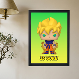 Dragon Ball Z x SS Goku Funko Poster - Mockup 2