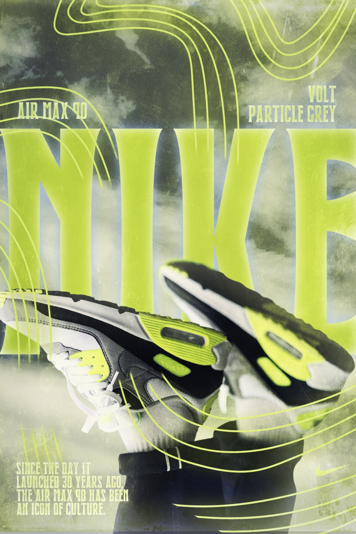 Nike Air Max 90 Volt Poster