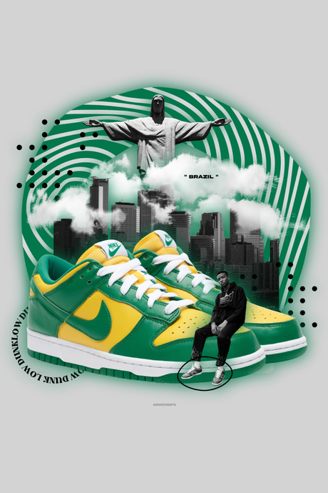 Brazil Nike Dunks Poster