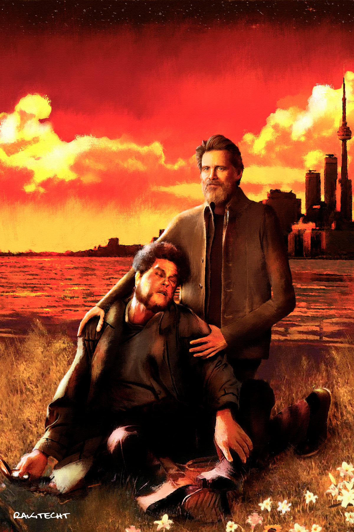 The Weekend x Jim Carrey 'Phantom Regret' Painting Poster