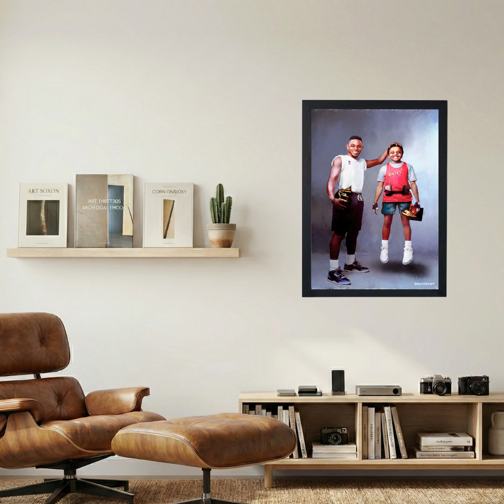 Kendrick Lamar x Baby Keem 'Grammy Szn' Painting Poster - Mockup 1