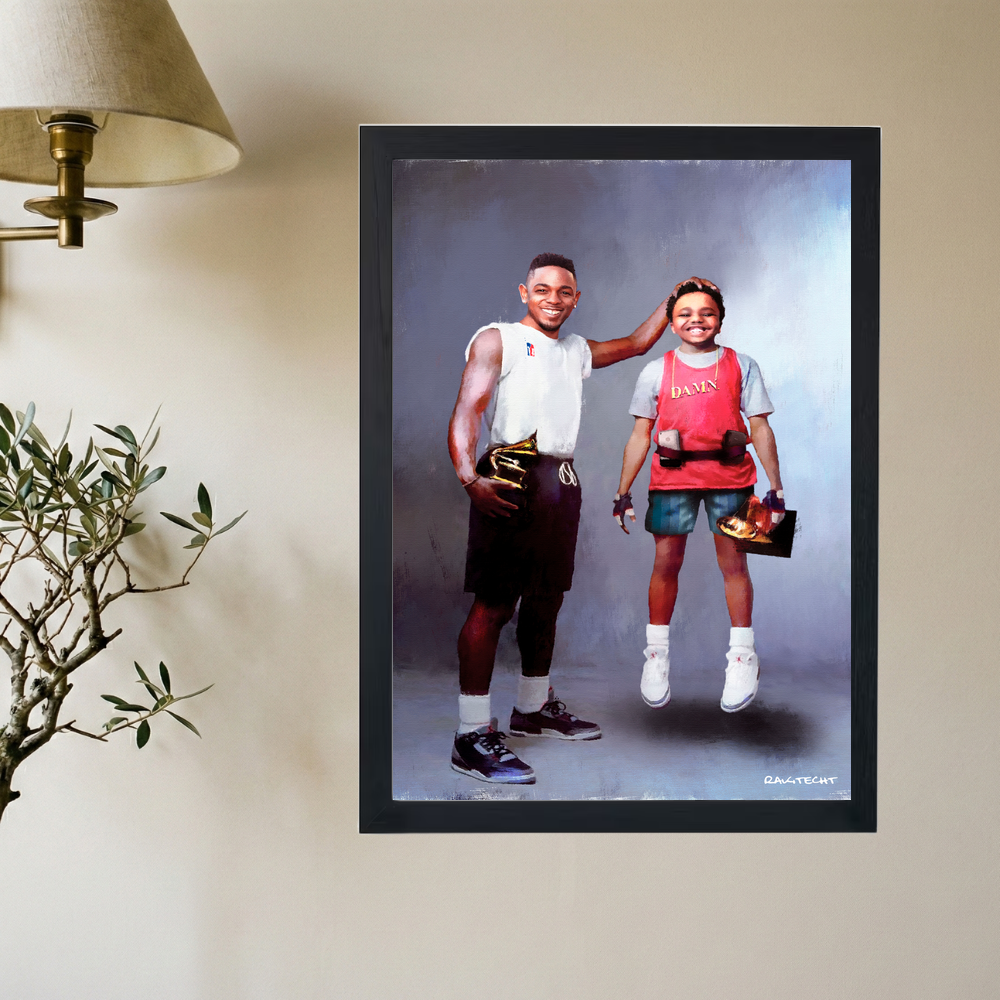 Kendrick Lamar x Baby Keem 'Grammy Szn' Painting Poster - Mockup 2