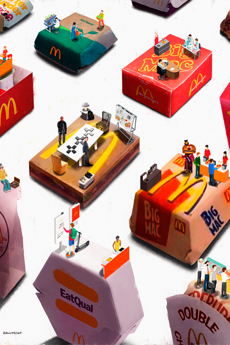 Kanye West 'McDonalds' Painting Poster