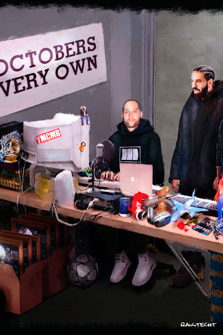 Drake 'Octobers Very Own' Painting Poster