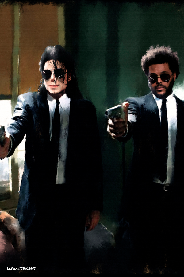 The Weekend x Michael Jackson 'Pop Fiction' Painting Poster