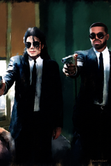 Drake x Michael Jackson 'Pop Fiction' Painting Poster