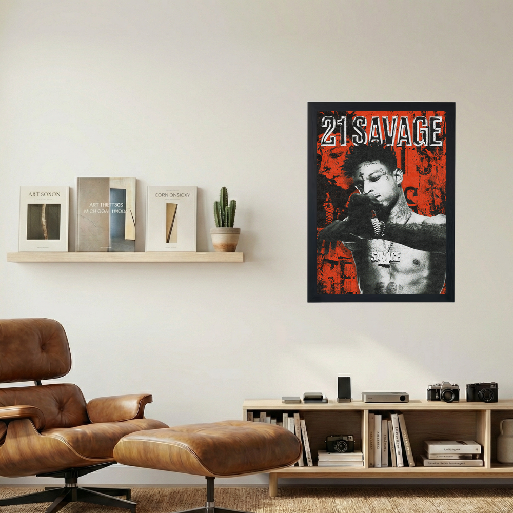 21 Savage 'Shooter' Poster - Mockup 1