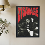 21 Savage 'Deep in Thought' Poster - Mockup 2