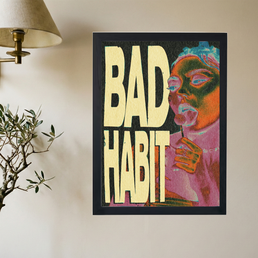 Steve Lacy 'Bad Habit' Poster - Mockup 2