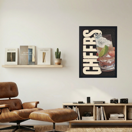 Cheers Drink' Poster - Mockup 1