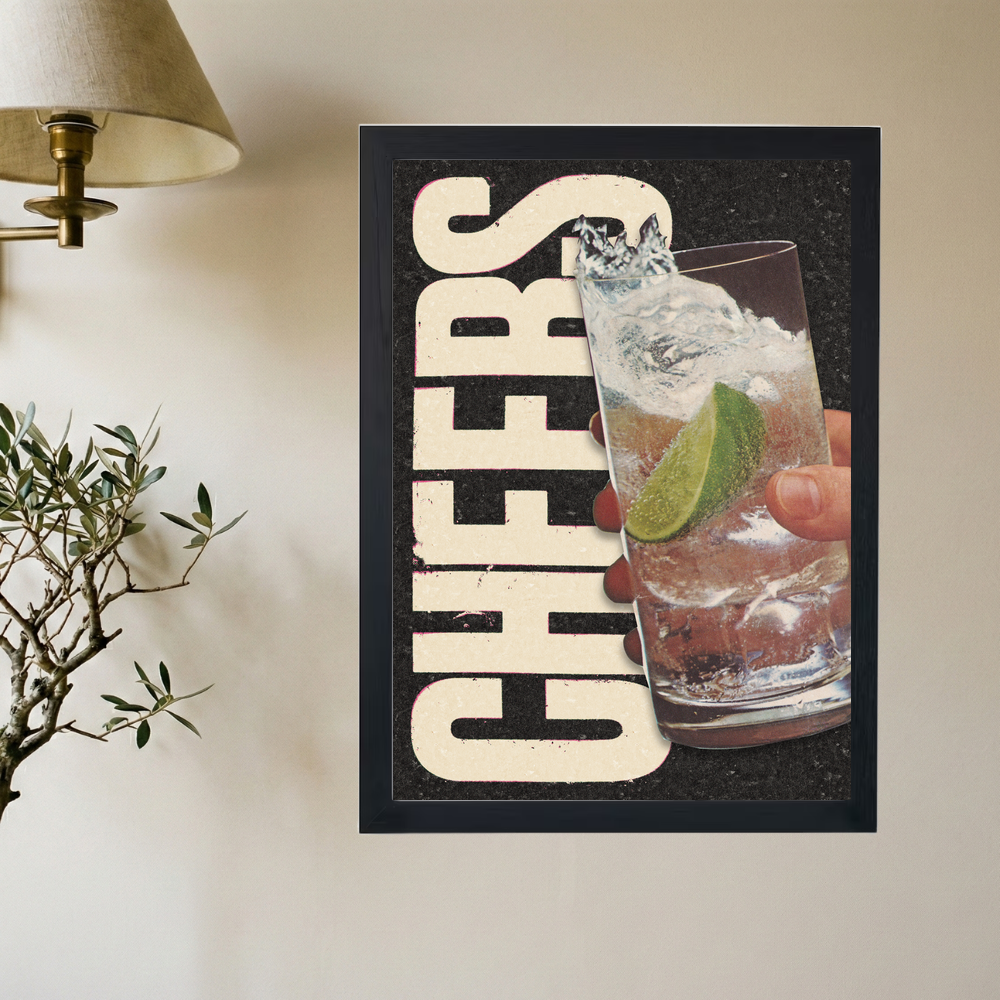 Cheers Drink' Poster - Mockup 2