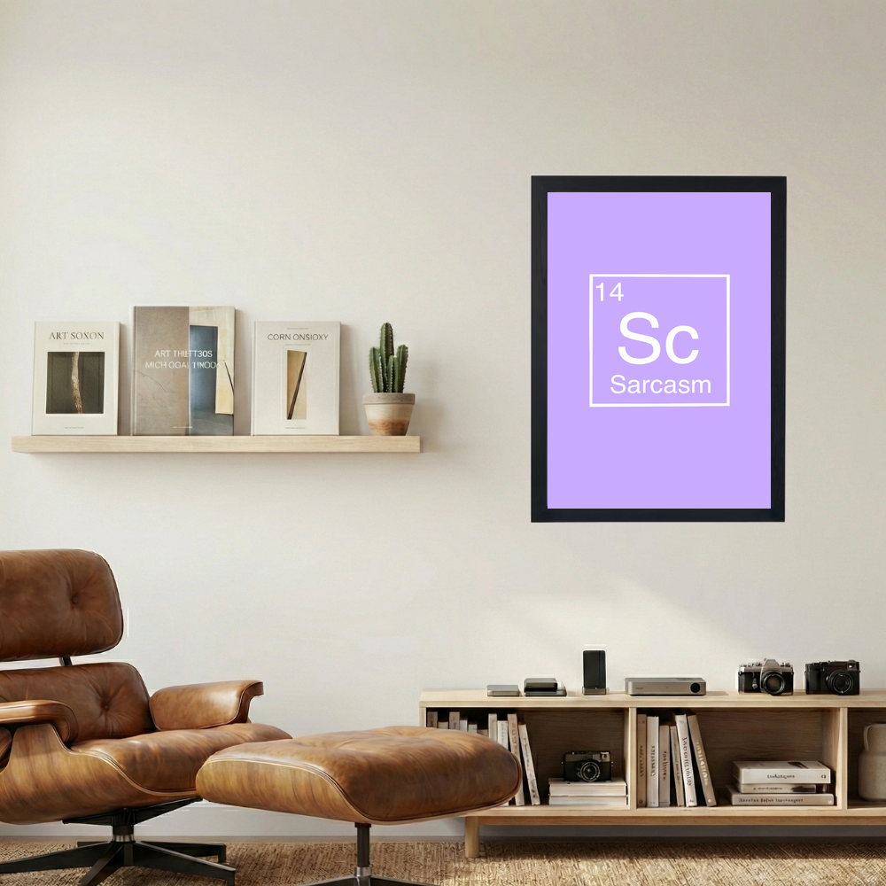 Sarcasm' Element Poster - Mockup 1