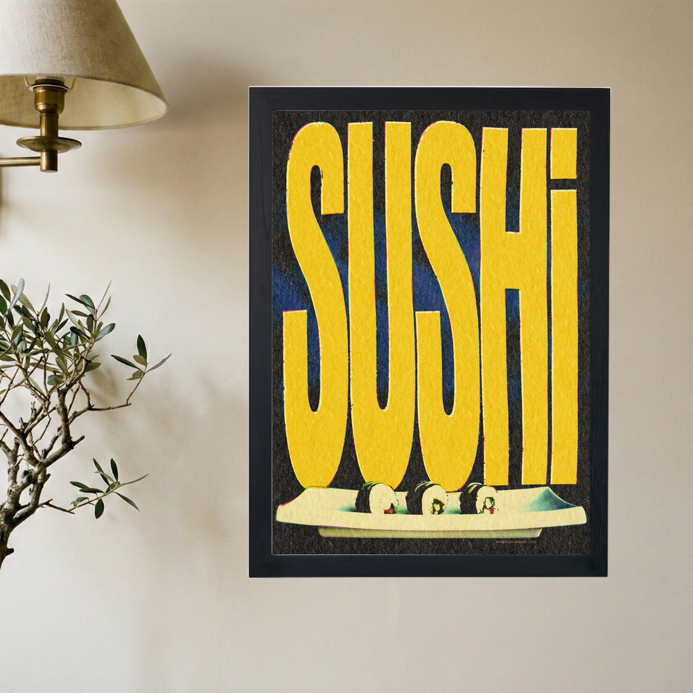 Sushi' Poster - Mockup 2