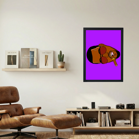 Kanye West 'Sunglasses & Cigars' Poster - Mockup 1
