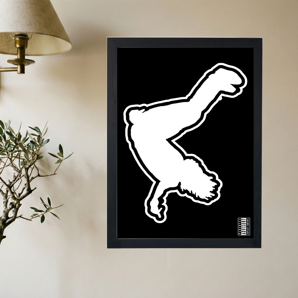 Playboi Carti 'Die Lit All White' Poster - Mockup 2