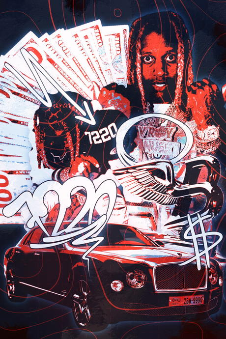 Lil Durk 'Chains Cash Cars' Poster