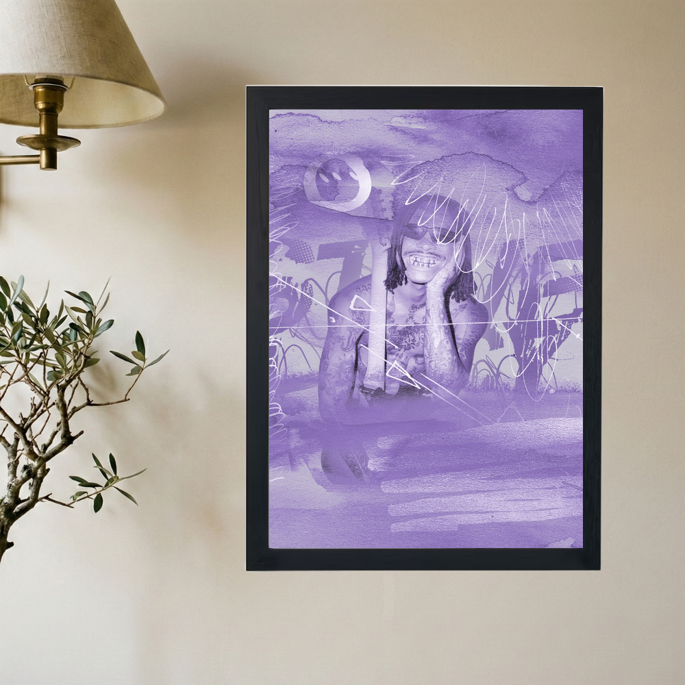 Steve Lacy 'Purple Guitar' Poster - Mockup 2