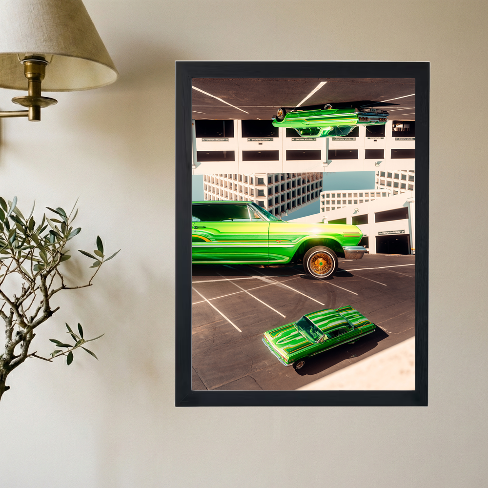 63 Chevy Impala 'Different Angles' Poster - Mockup 2