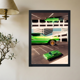 63 Chevy Impala 'Different Angles' Poster - Mockup 2