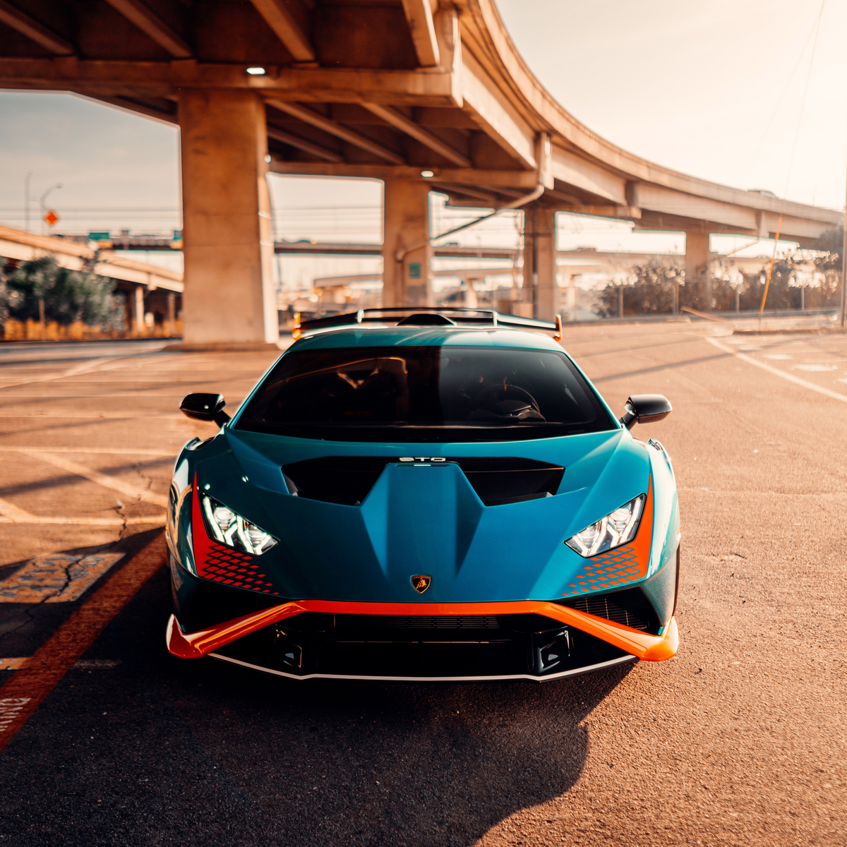Lamborghini Huracan STO 'Blue Shadow Bridge' Poster – PRNTD