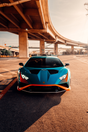 Lamborghini Huracan STO 'Blue Shadow Bridge' Poster