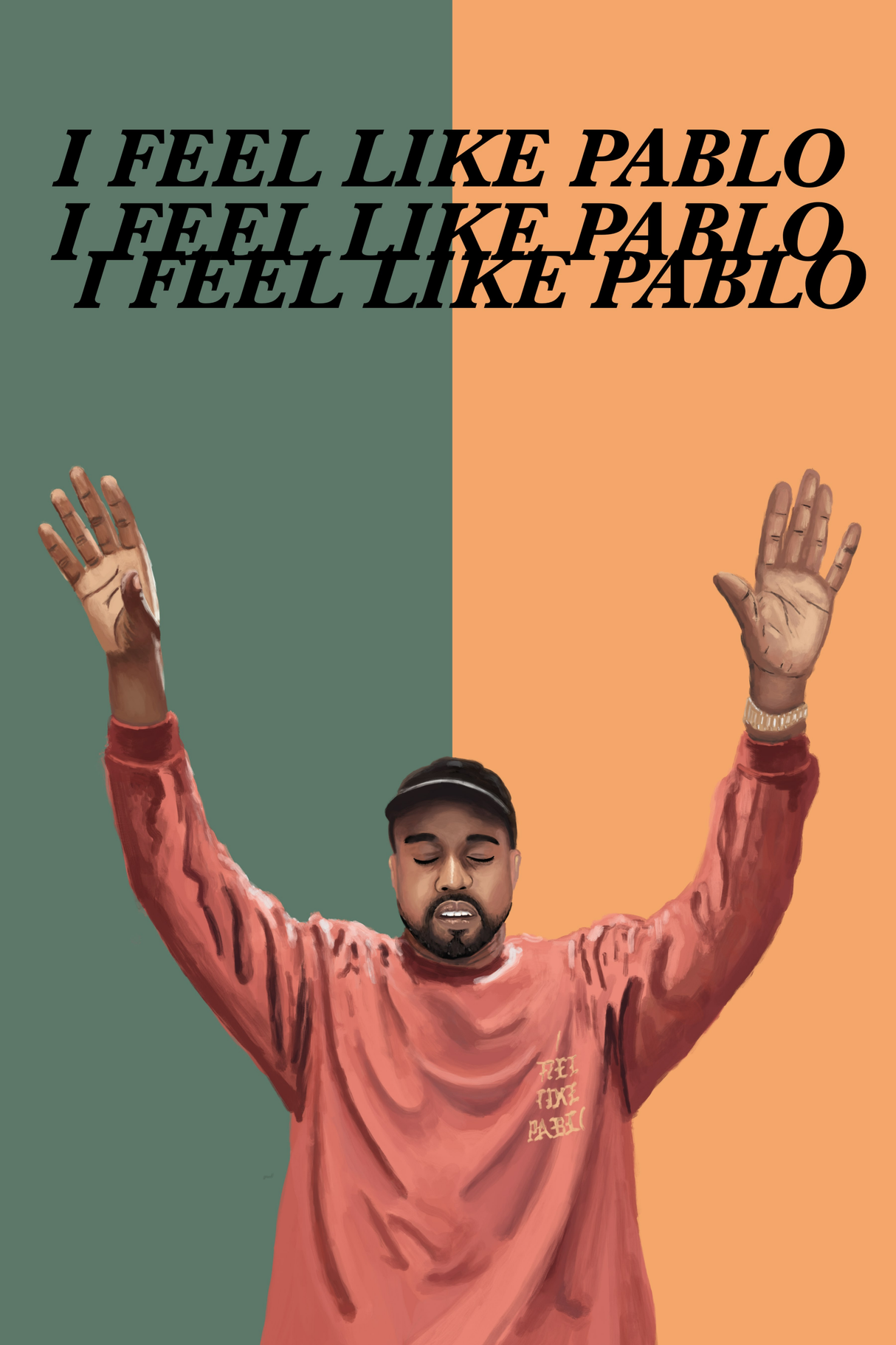 Kanye West 'I Feel Like Pablo' Poster