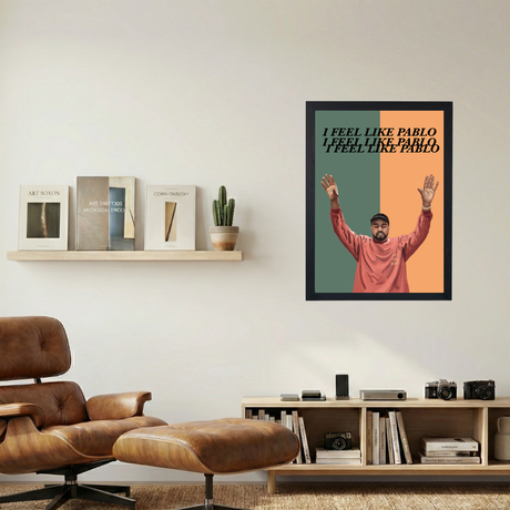 Kanye West 'I Feel Like Pablo' Poster - Mockup 1
