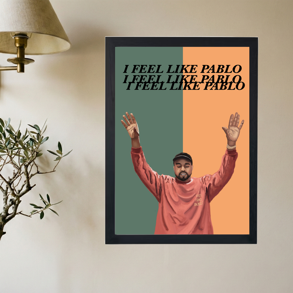 Kanye West 'I Feel Like Pablo' Poster - Mockup 2