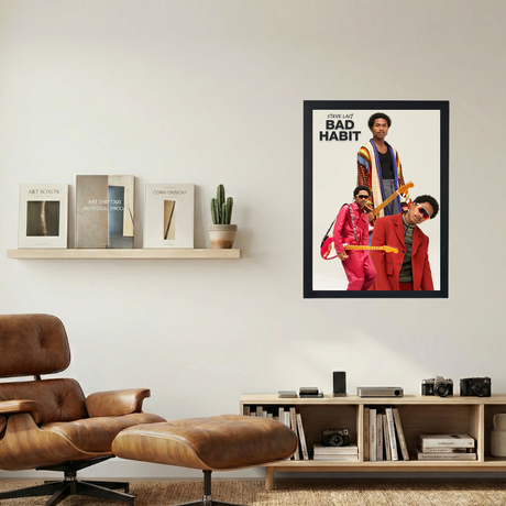 Steve Lacy 'Bad Habit Guitar' Poster - Mockup 1
