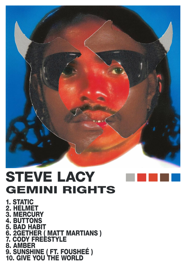 Steve Lacy 'Gemini Rights' Poster
