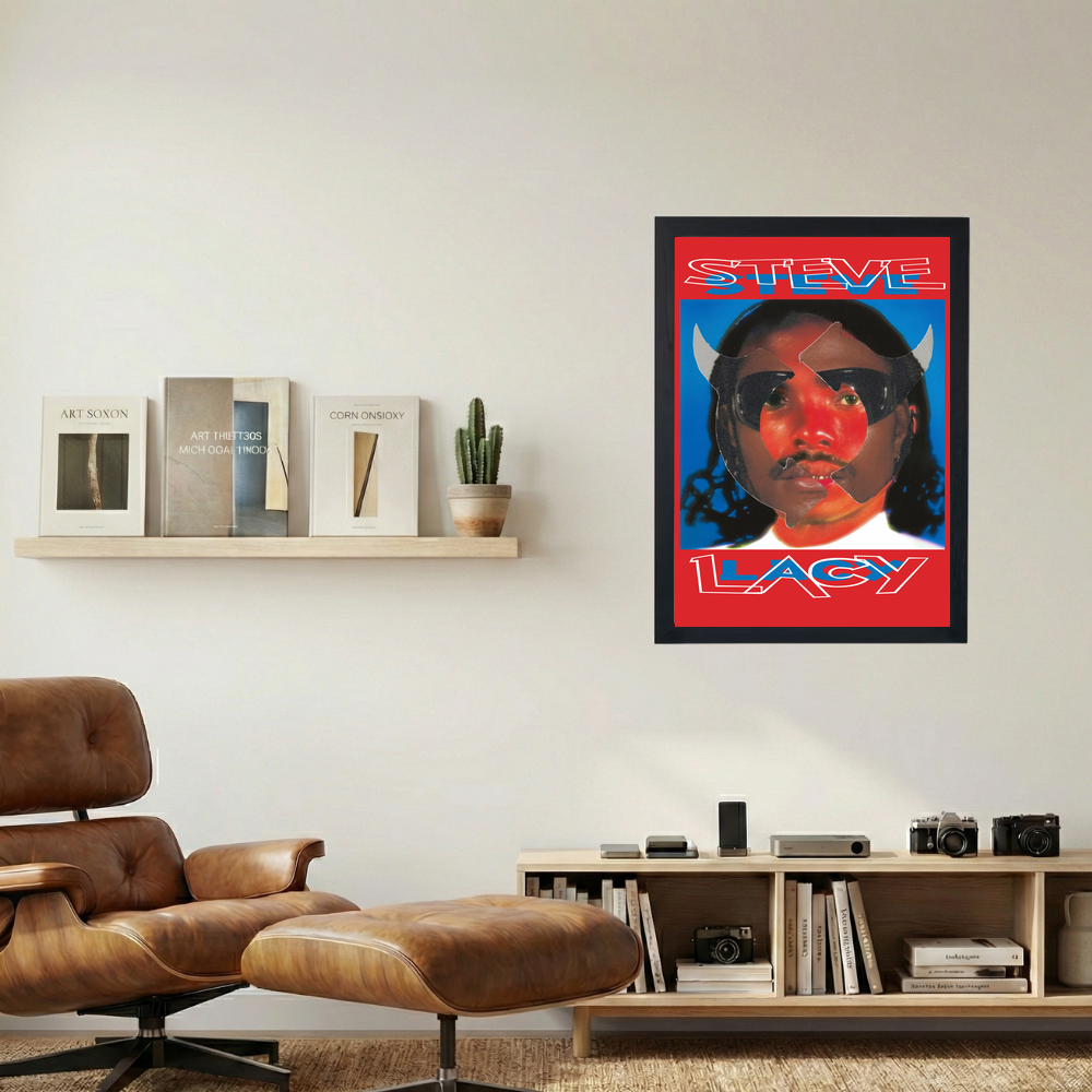 Steve Lacy 'Gemini Rights Blue & Red' Poster - Mockup 1