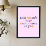 Cash Money' Poster - Mockup 2
