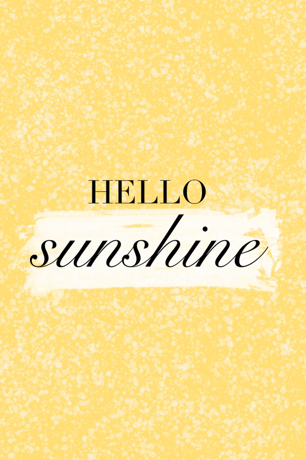 Hello Sunshine' Poster