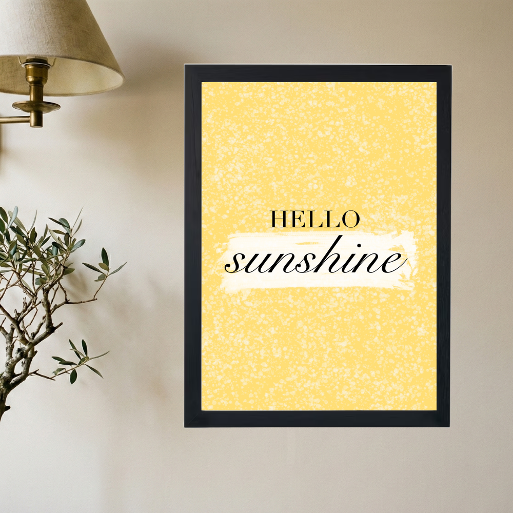 Hello Sunshine' Poster - Mockup 2