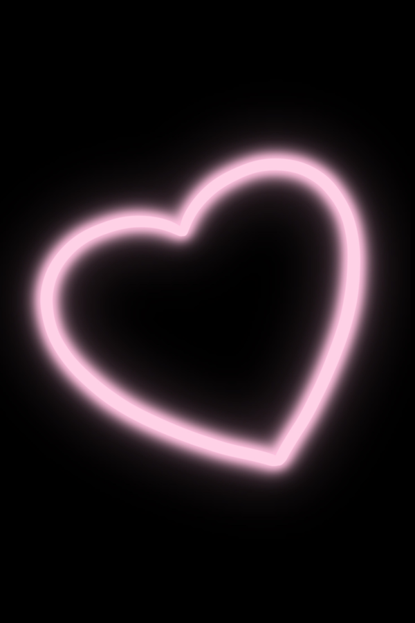 Neon 'Heart' Poster